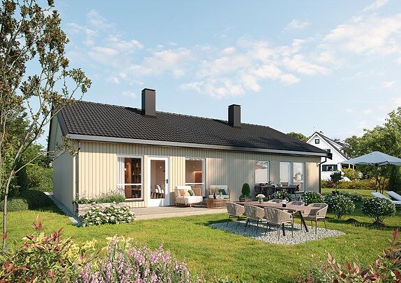 Prisgunstig, moderne tomannsbolig, 2sov, romslig uteområde, solrikt og fin utsikt .