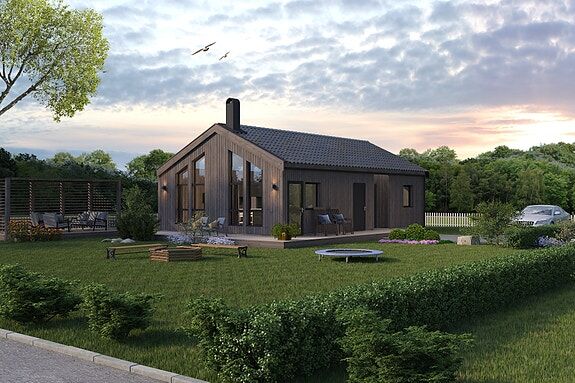 Praktisk og lettstelt enebolig med alt på ett plan